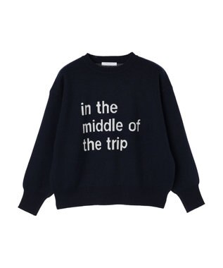 Green Parks もちやわ　ロゴニットプルオーバー Navy