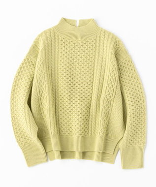 UNFILO アランパターンニット ピスタチオ