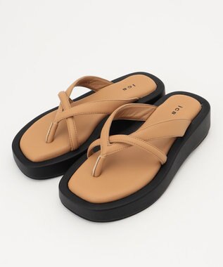 ICB ソファトングサンダル ベージュ系