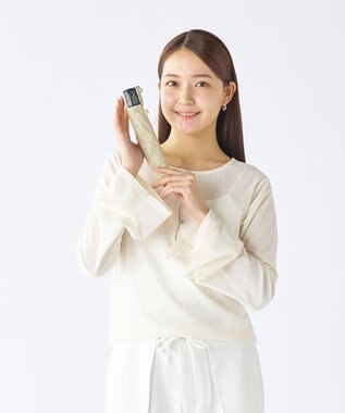 MOONBAT 【遮光100％/超軽量 /雑誌掲載】マジで軽い傘 晴雨兼用折りたたみ日傘 50cm マジカルテックプロテクション ベージュ