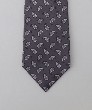 GOTAIRIKU GOTAIRIKU別注【日本製】シルク ネクタイ_ペイズリー小紋柄 グレー系8