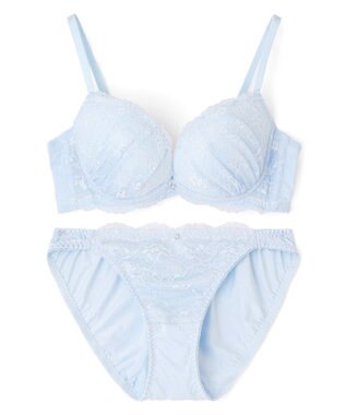 San-ai Resort（三愛水着楽園） 【SALE】クラシカルレースふわもりブラセット 【northerly】 ブルー