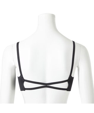 Chacott バッククロスブラトップ（ホットメルト） ブラック