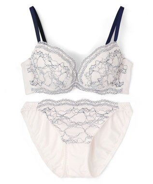 San-ai Resort（三愛水着楽園） 【SALE】クラシカルレースふわもりブラセット 【northerly】 ホワイト