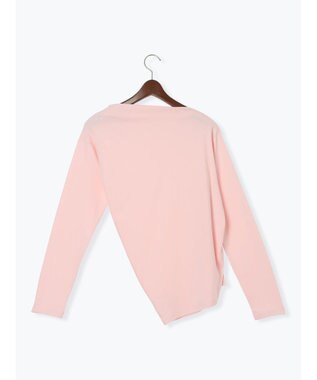 Te chichi スムースアシメロングスリーブプルオーバー《2025Autumn catalog vol.2 item》 ピンク