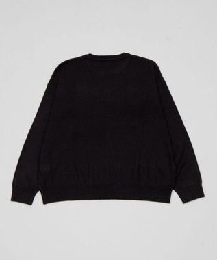 WEGO アクセ付きワンポイントニットプルオーバー（LS） ブラック