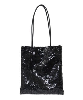 Green Parks ａｎｄｍｉｋｋａ．スパンコールＡ４トートバッグ Black