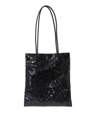 Green Parks ａｎｄｍｉｋｋａ．スパンコールＡ４トートバッグ Black