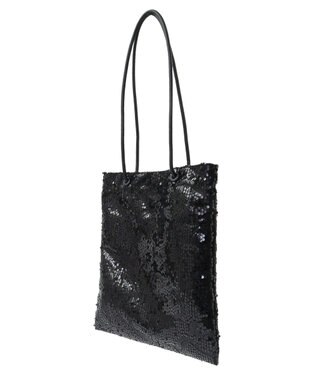 Green Parks ａｎｄｍｉｋｋａ．スパンコールＡ４トートバッグ Black