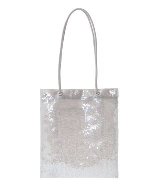 Green Parks ａｎｄｍｉｋｋａ．スパンコールＡ４トートバッグ Light Gray