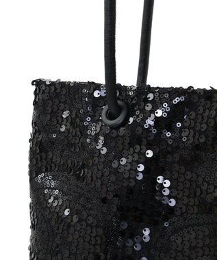 Green Parks ａｎｄｍｉｋｋａ．スパンコールＡ４トートバッグ Black