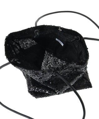 Green Parks ａｎｄｍｉｋｋａ．スパンコールＡ４トートバッグ Black