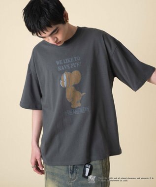 WEGO 【新柄追加/ユニセックス着用アイテム/SMLサイズ展開】TOMandJERRYグラフィックT（S）