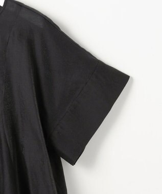 自由区 ブライトシアーシャンブレー ブラウス ブラック