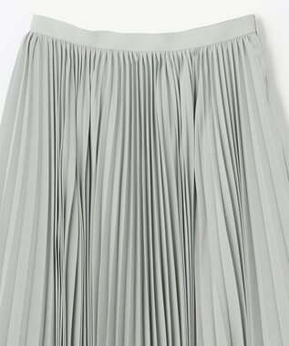 NAVE 【Nave　洗える】プリーツサテン スカート ライトグリーン系