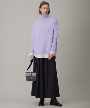 ICB L 【洗える】 トリアセコットンタイプライター シャツブラウス オフホワイト系