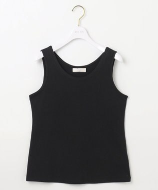 ANY SIS 【吸水速乾・UVケア・接触冷感】コンフォートジャージー タンクトップ ブラック