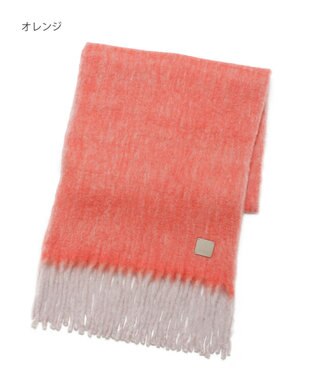 MOONBAT 【WEB限定】FURLA シャギーボリュームマフラー/幅40cm オレンジ