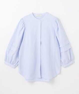 ANY 【接触冷感/UVカット/抗菌防臭/速乾】エニィファンクションタックスリーブブラウス ライトブルー