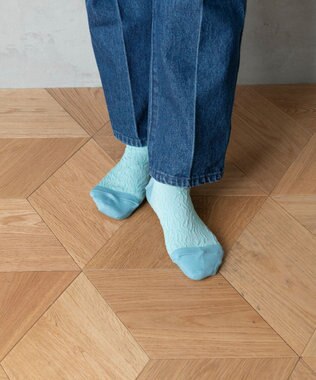 TRICOTE BUMPY GRAIN SOCKS／バンピーグレインソックス 32BLUE