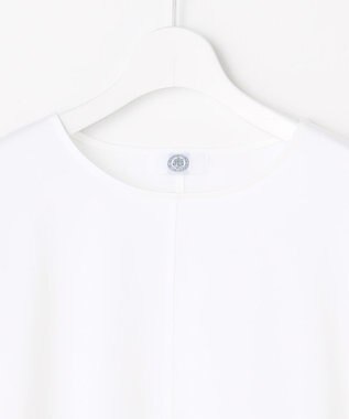 J.PRESS LADIES ベーシックジャージー レイヤードフレア カットソー ホワイト系