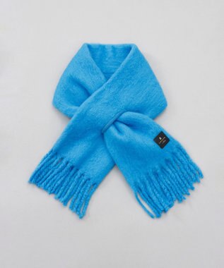 AURORA  LANVIN en Bleu （ランバン オン ブルー）モコモコ差込マフラー(WASH) ブルー