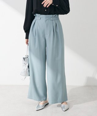 Green Parks ・ＥＬＥＮＣＡＲＥ　ＤＵＥ　サイドベルトタックパンツ Green