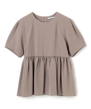 BEIGE， 【洗える】ACHILLEA / ペプラムバックファスナーブラウス