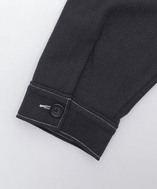 WEGO 【ユニセックス着用ITEM/MLサイズ展開】カラーステッチシャツジャケット ブラック