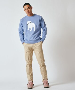 J.PRESS MEN オーガニックコットントリコチンストレッチ スローンパンツ ベージュ系