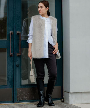 23区 L 【Lサイズ限定】23区DENIM ストレッチフィット スキニーパンツ ダークブラウン系