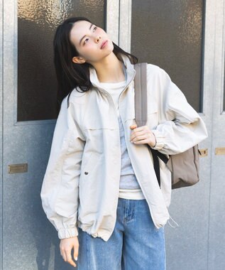 CRAFT STANDARD BOUTIQUE ギャザーヘムブルゾン Light Beige
