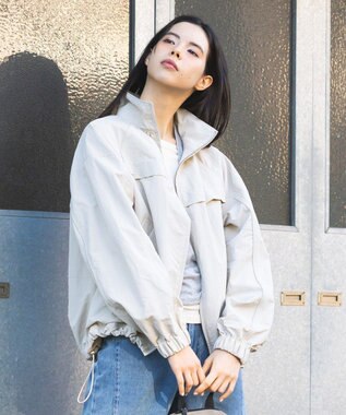 CRAFT STANDARD BOUTIQUE ギャザーヘムブルゾン Light Beige