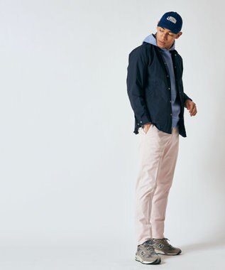 J.PRESS MEN オーガニックコットントリコチンストレッチ スローンパンツ ピンク系