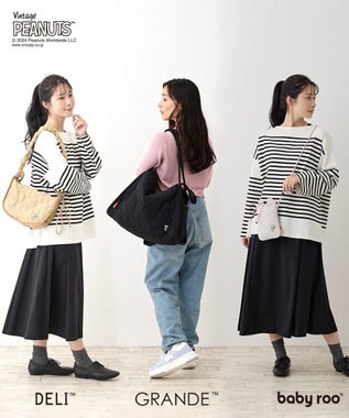 ROOTOTE 8403【スヌーピー】IP.デリ.キルト.ピーナッツ-9Q 02：ベージュ