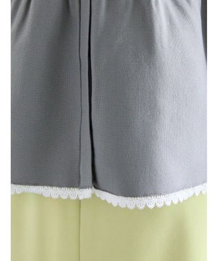 Te chichi レースペプラムベスト グレー
