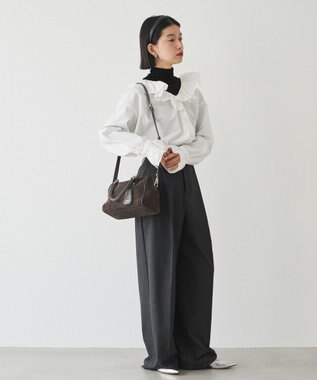 russet  スエード2WAYミニボストンバッグ(CE-1570-WEB) Gray