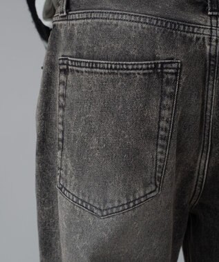 WEGO 【ユニセックス着用ITEM/ウエスト調整可】ストレートデニムパンツ グレーその他