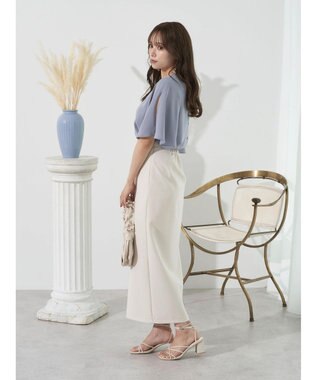 earth music&ecology ２ＷＡＹショルダースリットブラウス Off White