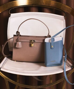 TOCCA LIAISON LEATHER MINIBAG ミニバッグ ベージュ系