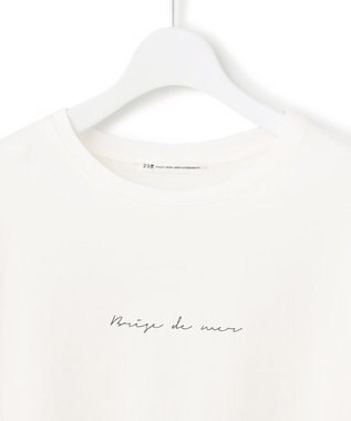 23区 S 【洗える】ロゴ ロング Tシャツ ホワイト系