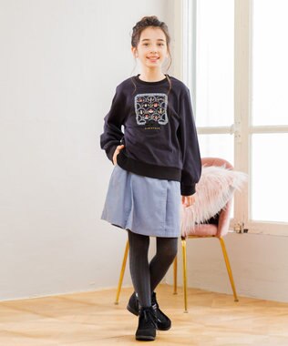 組曲 KIDS 【110-140㎝】コーデュロイ キュロット サックスブルー系