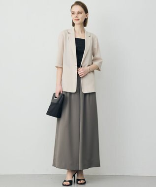 ICB L 【WEB限定カラーあり】 ブロードステッチリブ タンクトップ ブラックラメ