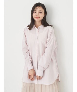 earth music&ecology サッカーレギュラーシャツ Pink