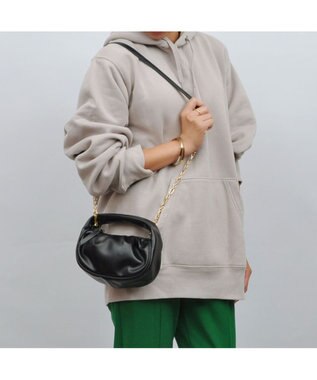 UNBILLION cachecache ハーフムーンギャザー2wayミニショルダー