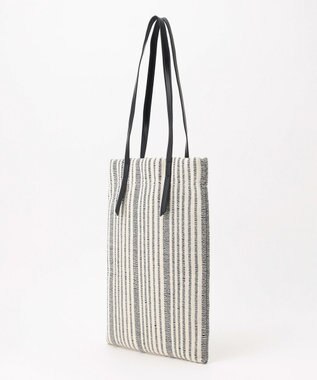 ICB スマートトートバッグ ベージュ系ストライプ