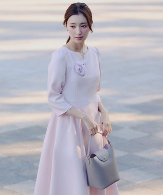 TOCCA PETAL SILHOUETTE LEATHER BAG  レザーバッグ ベージュ系