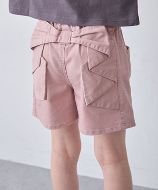 ANY KIDS 【洗濯機可能】バックリボン ショートパンツ