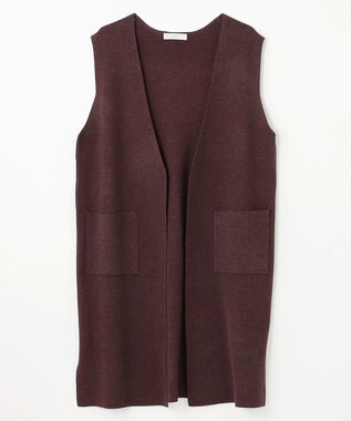 ANY マシュマロニットジレ チョコレート