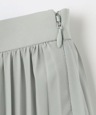 NAVE 【Nave　洗える】プリーツサテン スカート ライトグリーン系